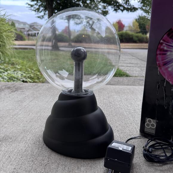 Vintage Electronic Plasma Ball Light Sound Touch Clearline Concepts Works Box - Picture 6 of 15